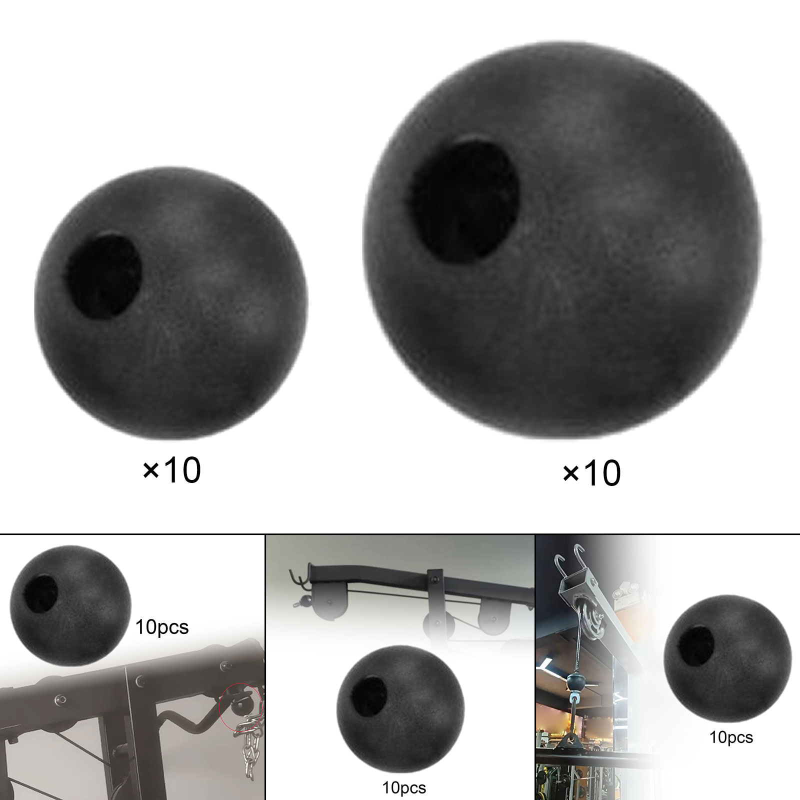 Home Gym Nala - 10x фитнес-шкив, шариковые стопоры для кабеля,