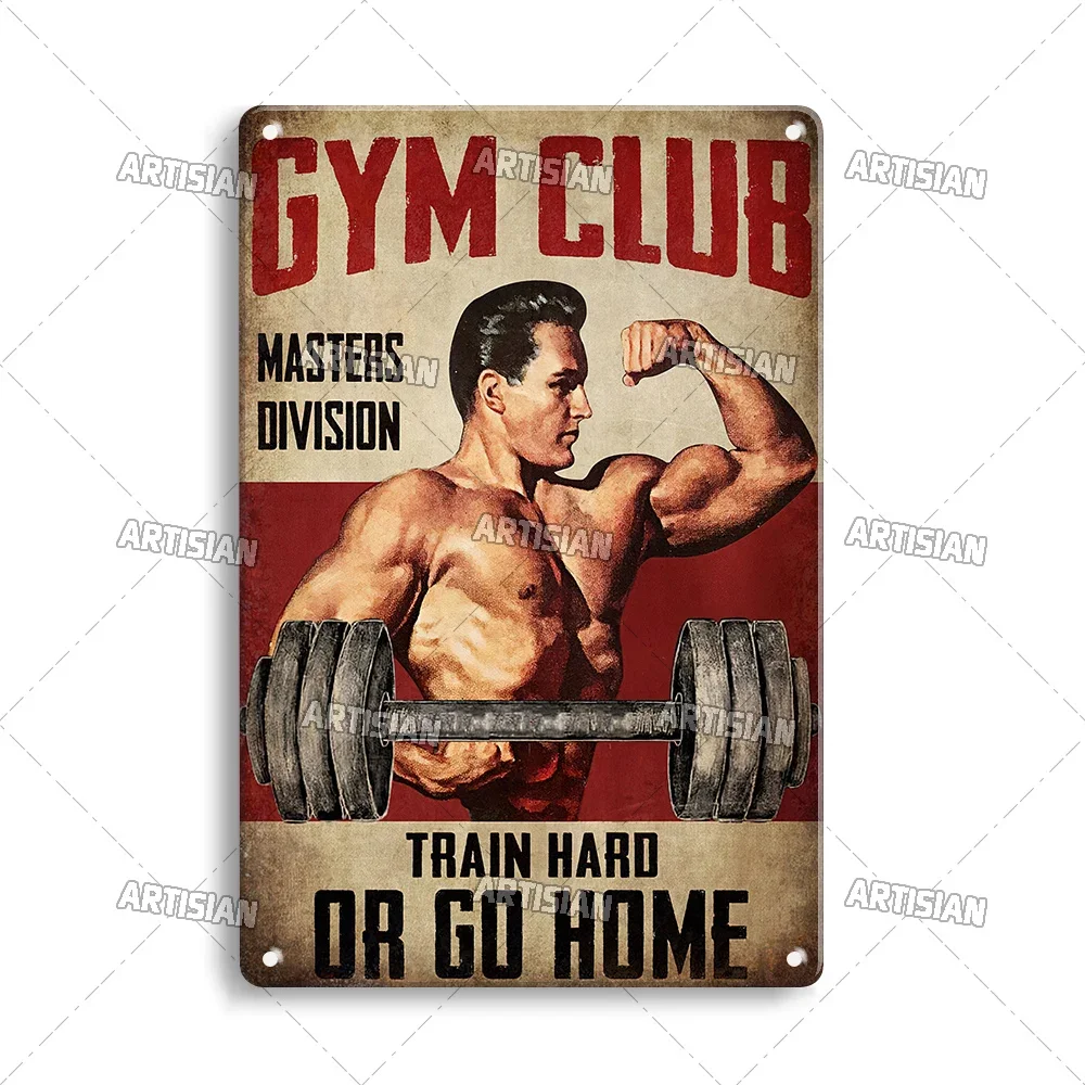 Винтажная металлическая таблич – обзор и цена Home Gym Setup